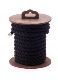 Черная хлопковая веревка для бондажа на катушке - 5 м. - Crazy Handmade - купить с доставкой в Братске