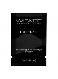 Крем для массажа и мастурбации Wicked Stroking and Massage Creme - 3 мл. - Wicked - купить с доставкой в Братске