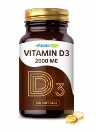 Пищевая добавка SuperCaps VITAMIN D3 2000 ME - 120 капсул - SuperCaps - купить с доставкой в Братске