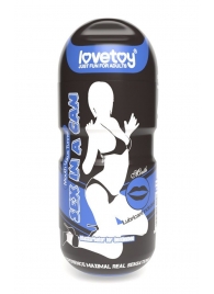 Мастурбатор-ротик с вибрацией Sex In A Can Mouth Lotus Tunnel - Lovetoy - в Братске купить с доставкой