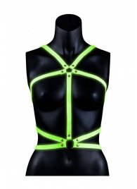 Портупея Body Harness с неоновым эффектом - размер L-XL - Shots Media BV - купить с доставкой в Братске