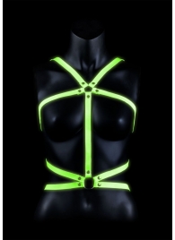 Портупея Body Harness с неоновым эффектом - размер L-XL - Shots Media BV - купить с доставкой в Братске