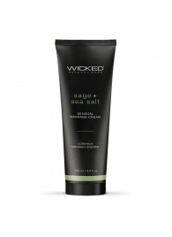 Массажный легкий крем WICKED Sage plus Sea Salt - 120 мл. - Wicked - купить с доставкой в Братске