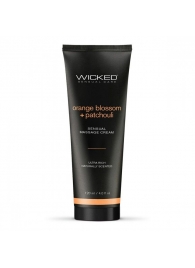 Массажный легкий крем WICKED Orange Blossom plus Patchouli - 120 мл. - Wicked - купить с доставкой в Братске