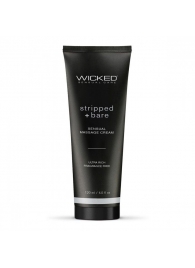 Массажный легкий крем WICKED Stripped plus Bare - 120 мл. - Wicked - купить с доставкой в Братске