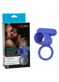 Синее эрекционное виброкольцо Silicone Rechargeable Endless Desires Enhancer - California Exotic Novelties - в Братске купить с доставкой