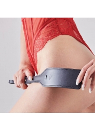 Черная кожаная шлепалка SitaBlack - 30 см. - Sitabella - купить с доставкой в Братске