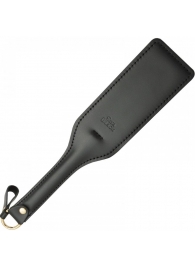 Черная кожаная шлепалка SitaBlack - 30 см. - Sitabella - купить с доставкой в Братске