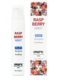 Возбуждающий гель Raspberry Mint с ароматом малины и мяты - 15 мл. - Exsens - купить с доставкой в Братске