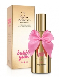 Гель с ароматом жвачки Bubblegum 2-in-1 Scented Silicone Massage And Intimate Gel - 100 мл. - Bijoux Indiscrets - купить с доставкой в Братске