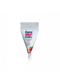 Съедобное согревающее массажное масло Love Me Tender Strawberry с ароматом клубники - 10 мл. - Love to Love - купить с доставкой в Братске