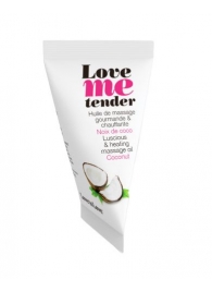 Съедобное согревающее массажное масло Love Me Tender Cocos с ароматом кокоса - 10 мл. - Love to Love - купить с доставкой в Братске