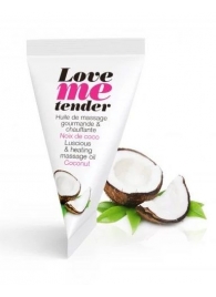 Съедобное согревающее массажное масло Love Me Tender Cocos с ароматом кокоса - 10 мл. - Love to Love - купить с доставкой в Братске