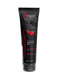 Интимный гель на водной основе Lube Tube Strawberry с клубничным вкусом - 100 мл. - ORGIE - купить с доставкой в Братске