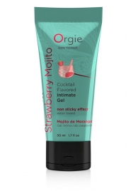 Съедобный интимный гель Orgie Lube Tube Cocktail Strawberry Mojito - 50 мл. - ORGIE - купить с доставкой в Братске