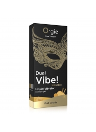 Съедобный гель Dual Vibe Pina Colada с эффектом вибрации и вкусом коктейля пина колада - 15 мл. - ORGIE - купить с доставкой в Братске
