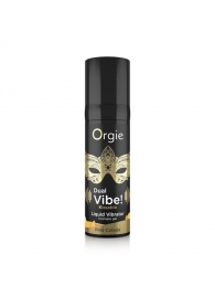 Съедобный гель Dual Vibe Pina Colada с эффектом вибрации и вкусом коктейля пина колада - 15 мл. - ORGIE - купить с доставкой в Братске
