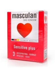 Презервативы Masculan Sensitive plus - 3 шт. - Masculan - купить с доставкой в Братске