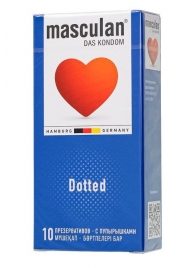 Презервативы с пупырышками Masculan Dotted - 10 шт. - Masculan - купить с доставкой в Братске