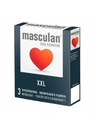 Презервативы увеличенного размера Masculan XXL - 3 шт. - Masculan - купить с доставкой в Братске