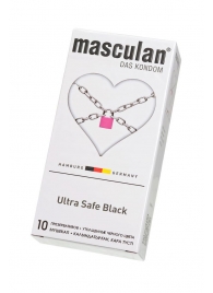 Ультрапрочные презервативы Masculan Ultra Safe Black - 10 шт. - Masculan - купить с доставкой в Братске