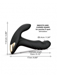 Черный вибромассажер простаты Multi P-Joy с 3 моторами - Dorcel - в Братске купить с доставкой