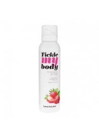 Массажная хрустящая пенка Tickle My Body Strawberry с ароматом клубники - 150 мл. - Love to Love - купить с доставкой в Братске