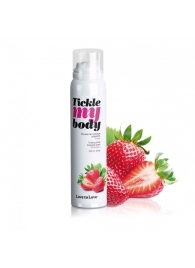 Массажная хрустящая пенка Tickle My Body Strawberry с ароматом клубники - 150 мл. - Love to Love - купить с доставкой в Братске