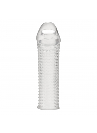 Текстурированная насадка на пенис Clear Textured Penis Enhancing Sleeve Extension - 16,5 см. - BlueLine - в Братске купить с доставкой