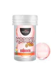 Лубрикант на масляной основе Hot Ball Plus с разогревающим эффектом (2 шарика по 3 гр.) - HotFlowers - купить с доставкой в Братске