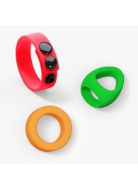 Набор из 3 разноцветных эрекционных колец Kit Neon Ring - Love to Love - в Братске купить с доставкой