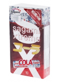 Ароматизированные презервативы Sagami Xtreme COLA - 10 шт. - Sagami - купить с доставкой в Братске