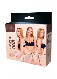 Набор из 3 мастурбаторов The Girl Next Door Tina - Dream Toys - в Братске купить с доставкой