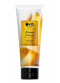 Лубрикант на водной основе OYO Aroma Gel Banana с ароматом банана - 75 мл. - OYO - купить с доставкой в Братске