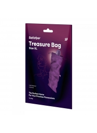 Фиолетовый мешочек для хранения игрушек Treasure Bag XL - Satisfyer - купить с доставкой в Братске