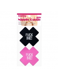 Набор из 2 пар пэстисов Cross Pattern Nipple Pasties - Lovetoy - купить с доставкой в Братске