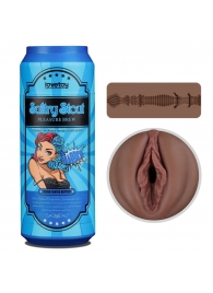 Коричневый мастурбатор-вагина Pleasure Brew Masturbator-Sultry Stout в банке - Lovetoy - в Братске купить с доставкой