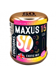 Ароматизированные презервативы Maxus Exotic Mix - 15 шт. - Maxus - купить с доставкой в Братске