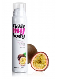 Массажная хрустящая пенка Tickle my body с ароматом маракуйи - 150 мл. - Love to Love - купить с доставкой в Братске