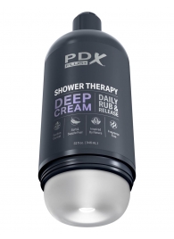 Мастурбатор в бутылке Shower Therapy Deep Cream - Pipedream - в Братске купить с доставкой