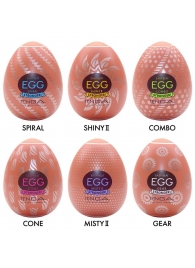 Набор из 6 мастурбаторов-яиц Tenga Egg Variety Pack V - Tenga - в Братске купить с доставкой