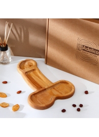 Деревянное блюдо для подачи в форме члена (32,5 х 20 х 1,7 см) - Сима-Ленд - купить с доставкой в Братске