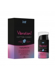 Жидкий вибратор Vibration Cotton Candy с ароматом сахарной ваты - 15 мл. - INTT - купить с доставкой в Братске