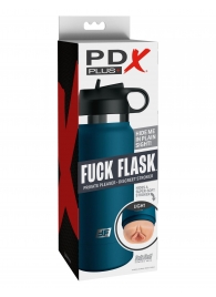 Мастурбатор-вагина в синей колбе F*ck Flask - Pipedream - в Братске купить с доставкой