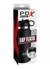 Черный мастурбатор в виде бутылки Fap Flask - Pipedream - в Братске купить с доставкой