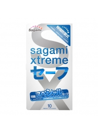 Презервативы Sagami Xtreme Ultrasafe с двойным количеством смазки - 10 шт. - Sagami - купить с доставкой в Братске