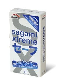 Презервативы Sagami Xtreme Ultrasafe с двойным количеством смазки - 10 шт. - Sagami - купить с доставкой в Братске