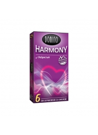 Презервативы с рёбрышками Domino Harmony - 6 шт. - Domino - купить с доставкой в Братске