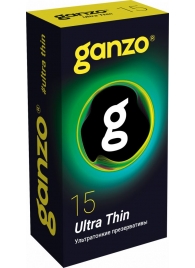 Прозрачные ультратонкие презервативы Ganzo Ultra thin - 15 шт. - Ganzo - купить с доставкой в Братске