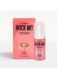 Жидкий вибратор Nuei Rock Me! с ароматом клубники - 20 мл. - Nuei cosmetics - купить с доставкой в Братске